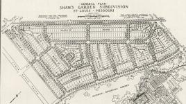 Shaw's Garden Sub-Division plan, St. Louis, MO