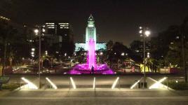 Grand Park at night