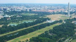 Aerial view of the Washington Monument, Washington, DC