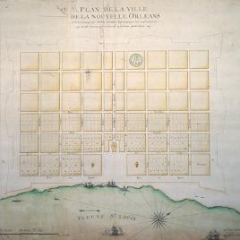 Pierre Le Blond de la Tour's Plan of New Orleans, 1722