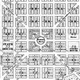 Ralston's 1821 plan for the City of Indianapolis