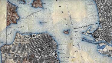 Map of the San Francisco Area in 1915