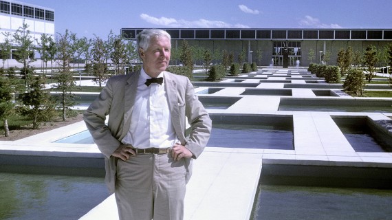 Dan Kiley at the United States Air Force Academy, Colorado Springs, 1962