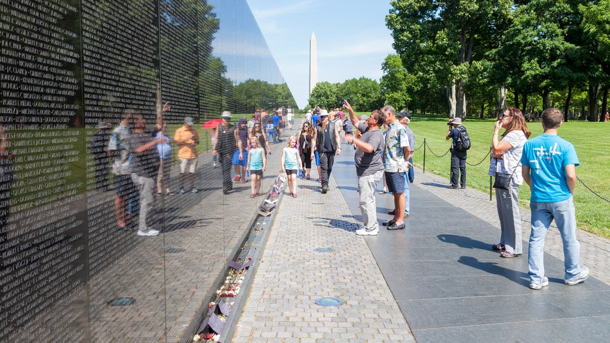 Vietnam Veterans Memorial designed by Maya Lin, Washington, D.C.