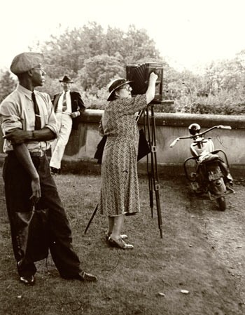 Frances Benjamin Johnson Photographing, Biltmore, Asheville, North Carolina, George W. Vanderbilt House, circa 1938