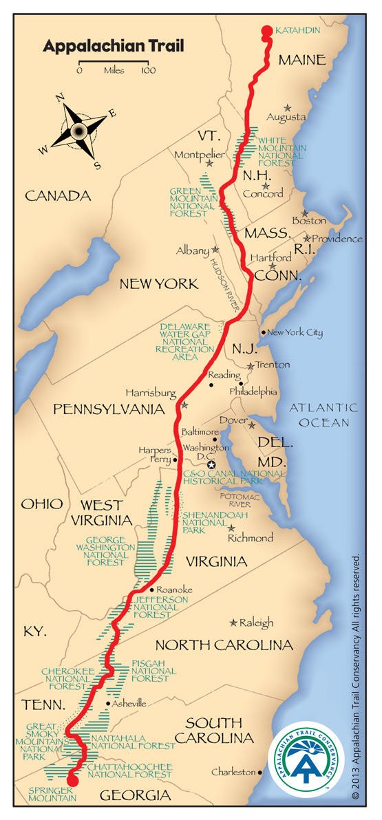 Appalachian Trail Map