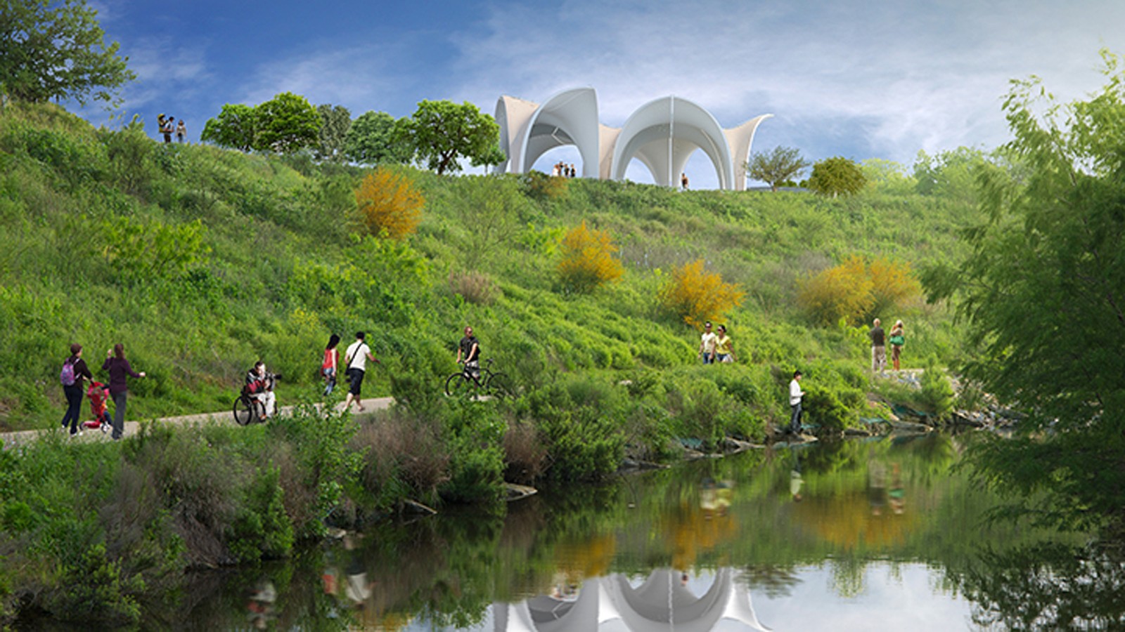 Confluence Park - Rendering courtesy the San Antonio River Authority