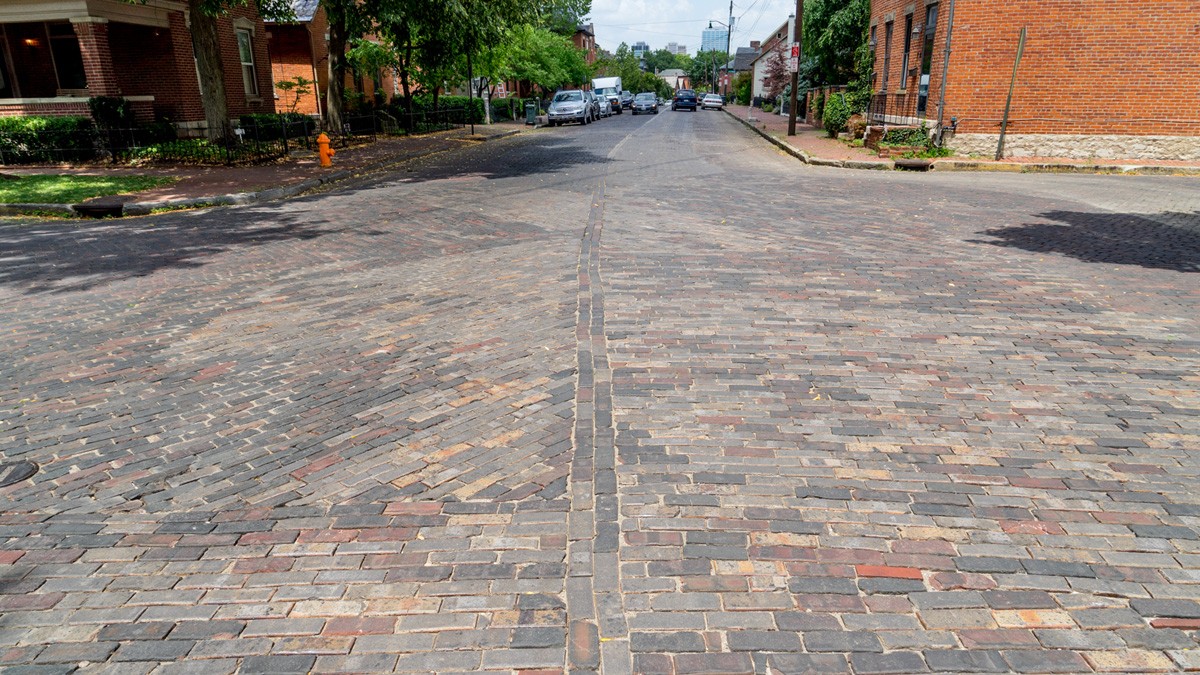 Vitrified brick pavers in Columbus, OH