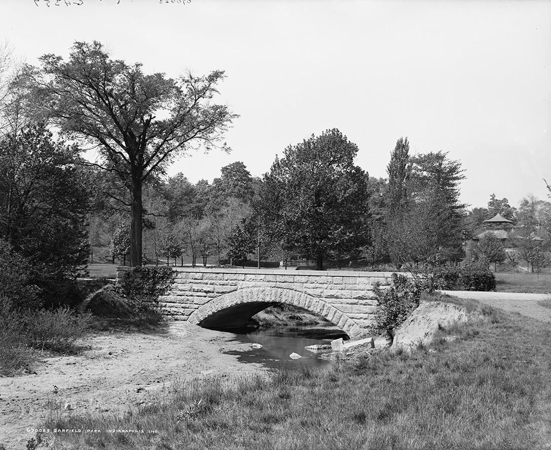 Garfield Park, designed by George E. Kessler and part of the Indiana Park and Boulevard System 