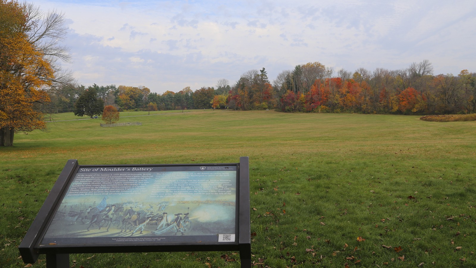 Princeton Battlefield State Park, located immediately adjacent to Maxwell’s Field