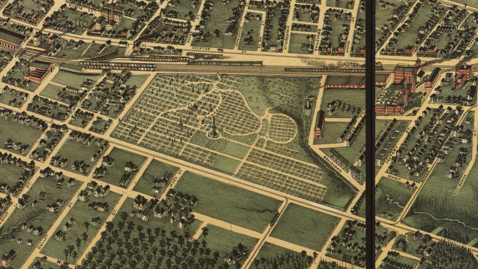 1892 bird’s eye view