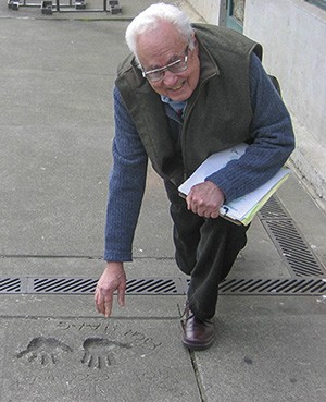 Haag's handprints in Victor Steinbrueck Park, Seattle, WA