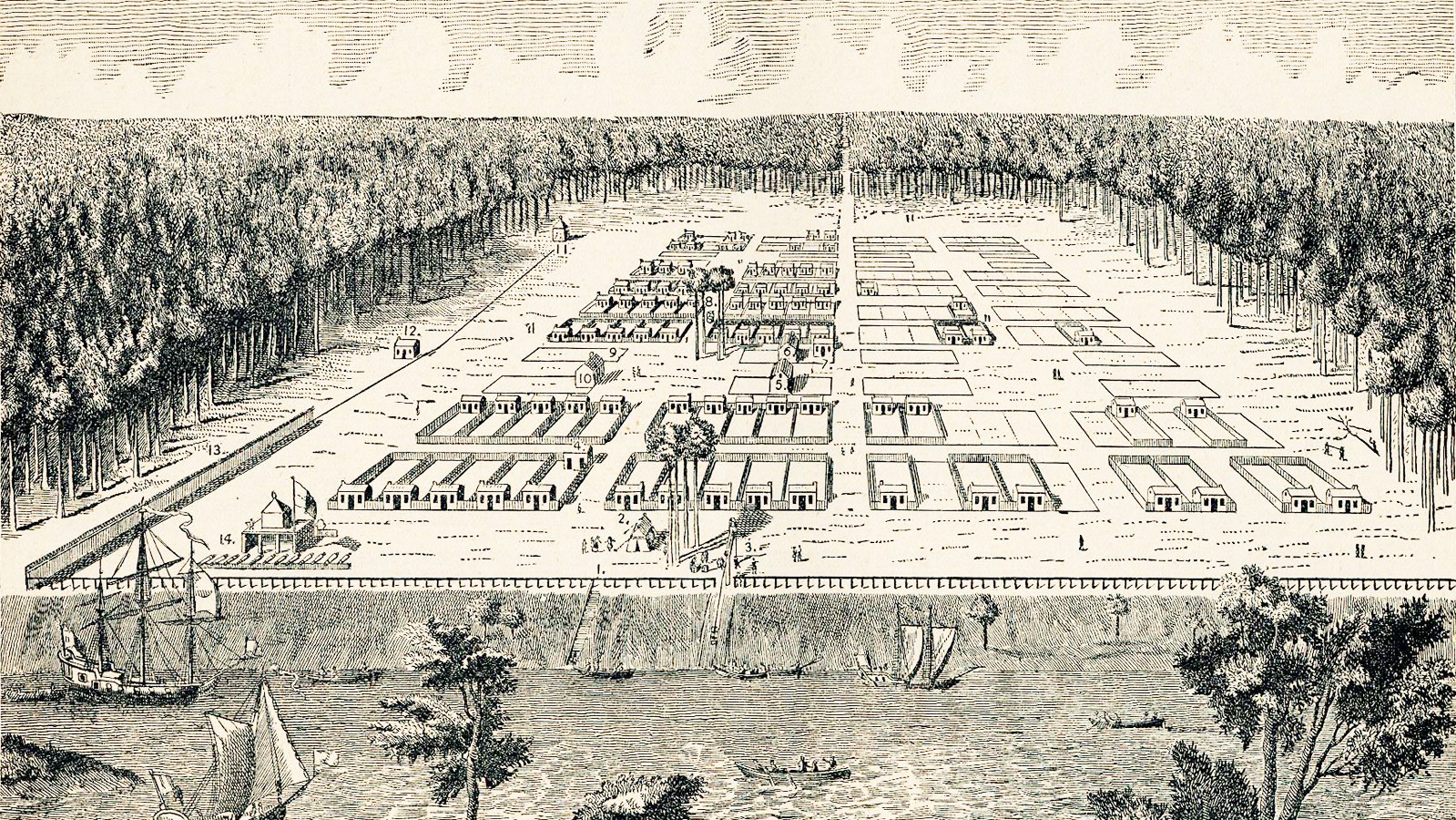 SavannahGAPlan_JamesOglethorpe_feature.jpg An illustration of James Oglethorpe’s plan for Savannah, Georgia