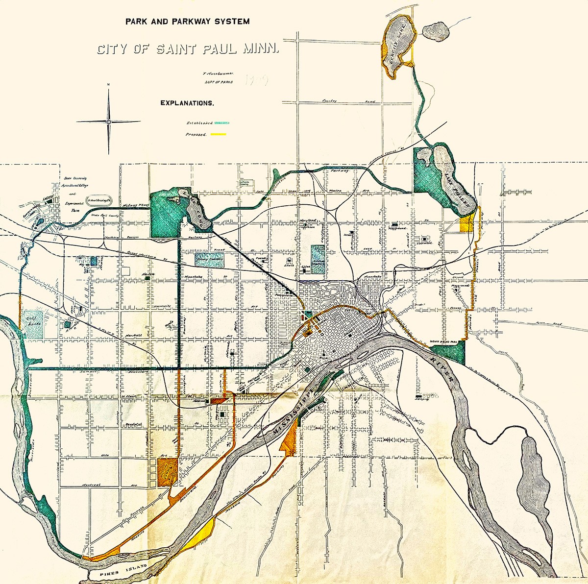 Historic Map - St. Paul, MN - 1893