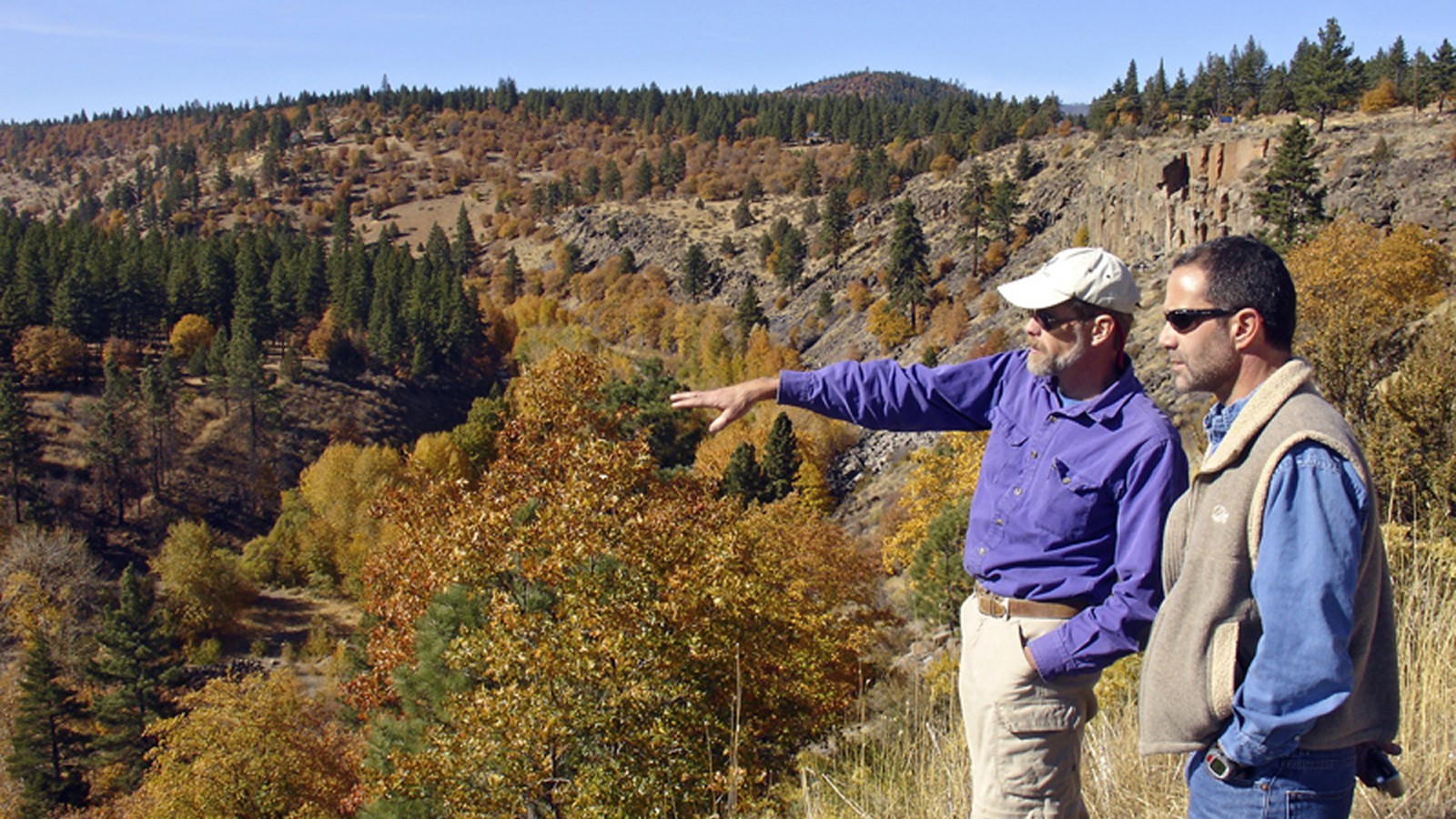 SusanRiverCanyon_Feature_02_CourtesyStanBales_2006.jpg Stan Bales (left) looking over Susan River Canyon and Bizz Johnson Trail in Lassen County, CA - Photo courtesy Stan Bales