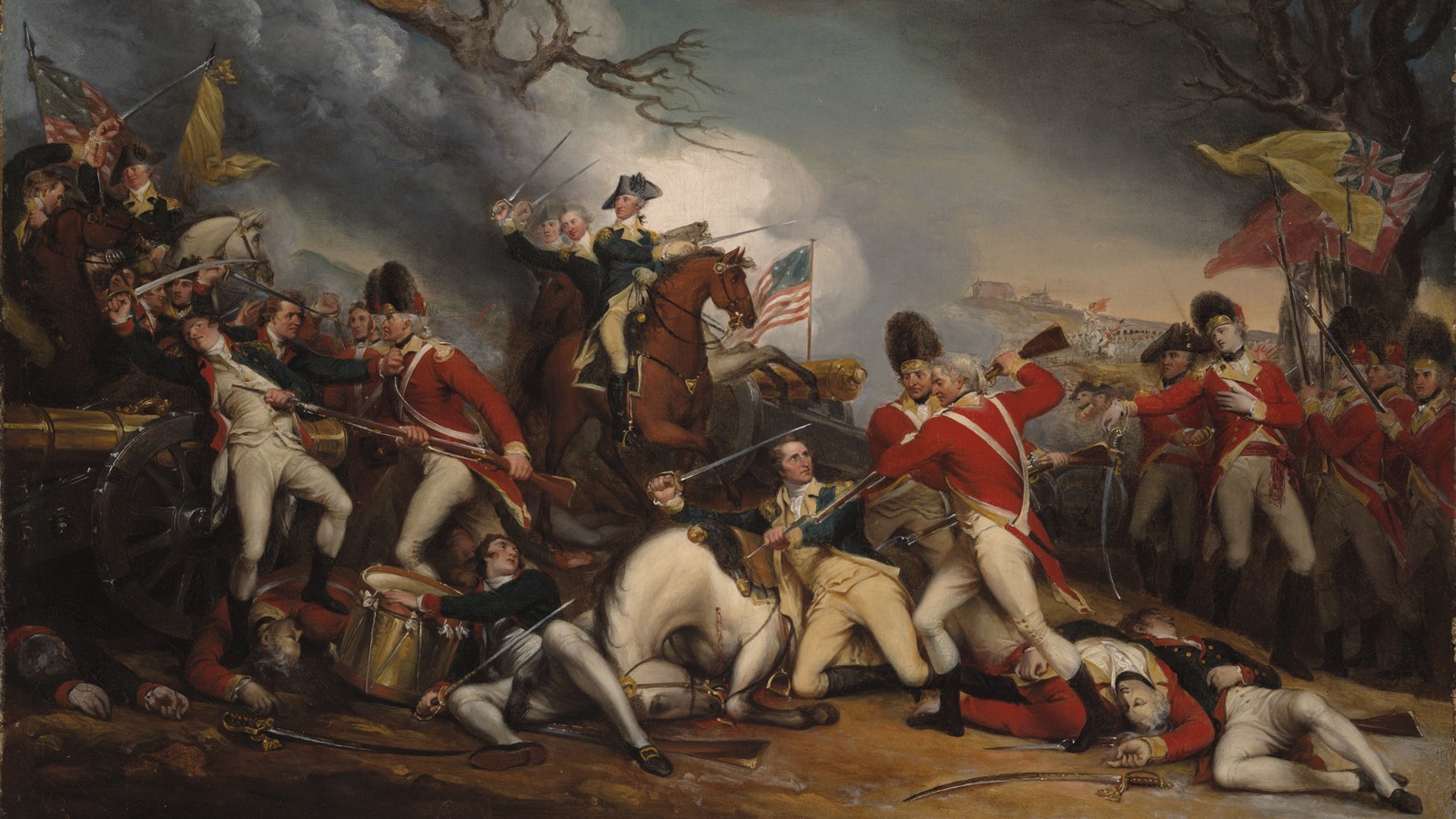 TheDeathofGeneralMercerattheBattleofPrinceton_signature_04_JohnTrumbull.jpg The Death of General Mercer at the Battle of Princeton, January 3, 1777 by John Trumbull