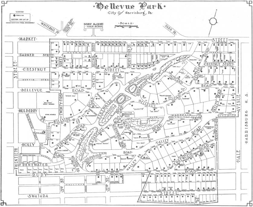 1997 Map, Bellevue Park Association_inlinecrop.jpg Map of Bellevue Park, 1997