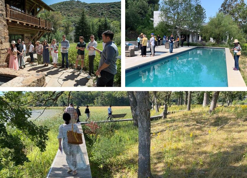 Clockwise from top left: Garden Dialogues Aspen with Design Workshop, Garden Dialogues Studio City with Pamela Burton & Co, Garden Dialogues Woodland with Coen + Partners.