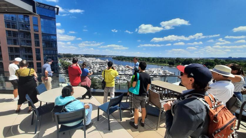 Tour of The Wharf led by designers from Michael Vergason Landscape Architects and Paul Josey