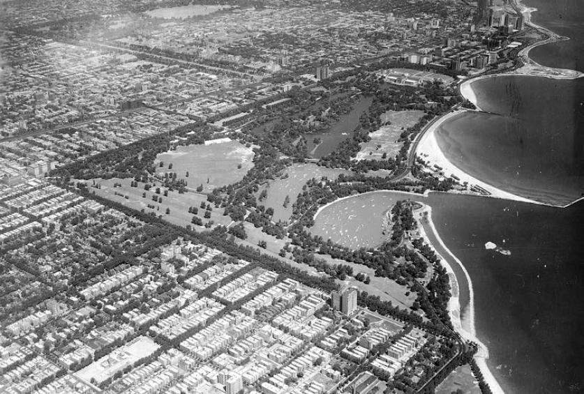 Aerial Jackson Park 1938.jpg Jackson Park, Chicago, IL, 1938