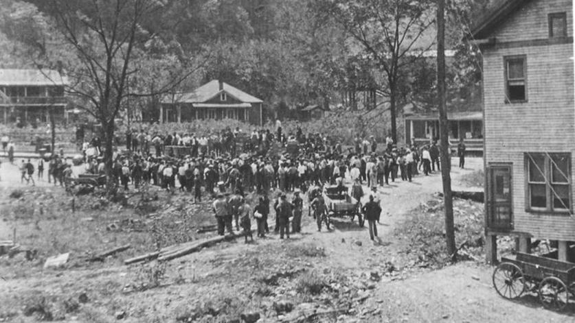 Miners at Blair Mountain after the battle