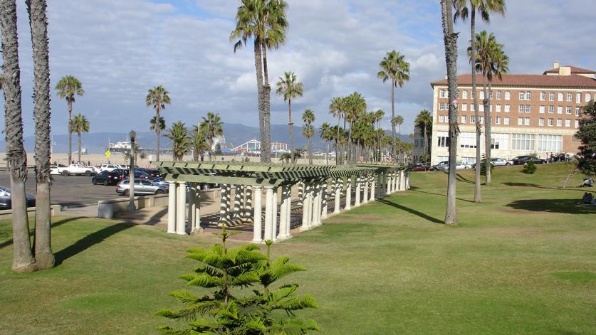 Lower portion of Crescent Bay Park and its pergola 