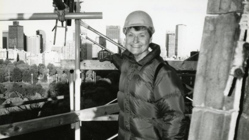 CarolJohnsonInConstructionHelmet_sig_001.jpg Carol Johnson on a job site