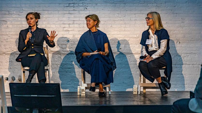 Rebecca McMackin (left), Edwina von Gal (center), and Barbara Wilks (right)