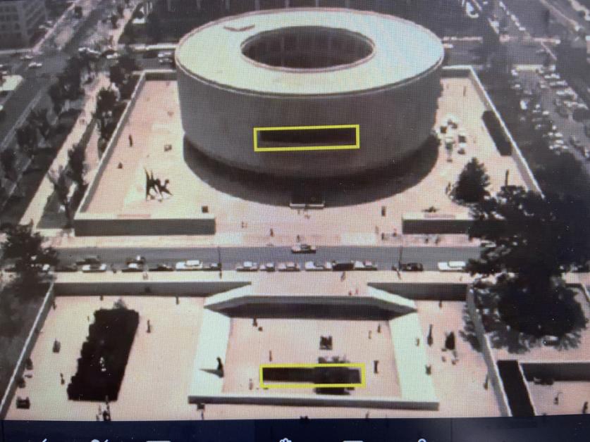 Window-Reflecting Pool relationship, Hirshhorn Sculpture Garden, Washington, D.C.