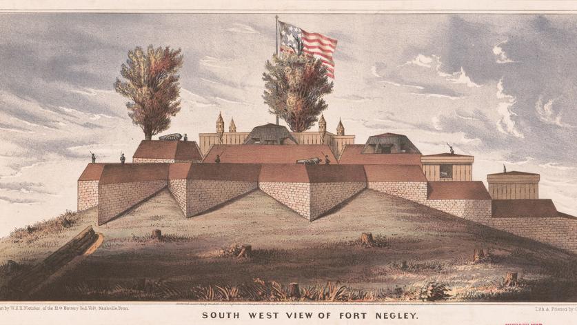 "Southwest View of Fort Negley," Nashville, TN