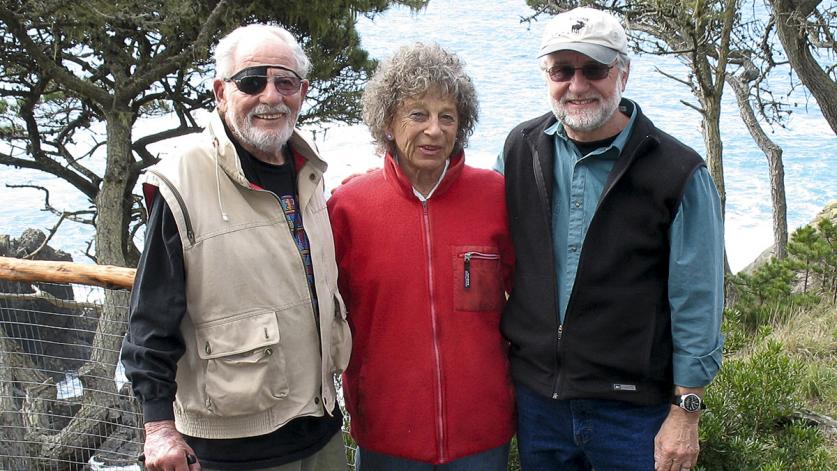 Tom Fox (right) at The Sea Ranch with Lawrence and Anna Halprin