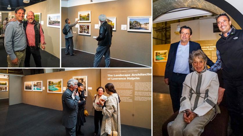 HalprinOpening_collage.jpg The Landscape Architecture of Lawrence Halprin Exhibition Opening in San Francisco, CA