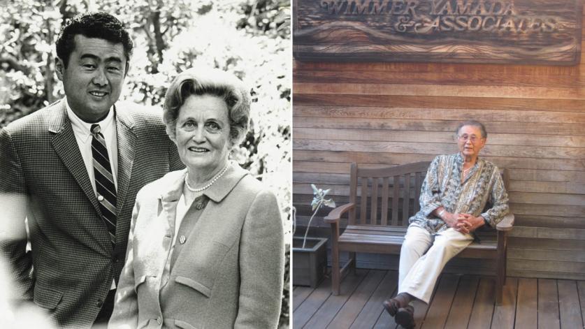 HarriettWimmerandJoeYamada_CourtesyWimmerYamada+Associates.jpg (left) Harriett Wimmer and Joe Yamada. Photo courtesy Wimmer, Yamada + Associates - (right) Joe Yamada. Photo by Charles a. Birnbaum, 2011