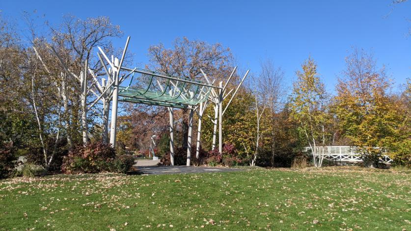 Wellfield Botanic Garden - Birch Grove sculpture, Elkhart, IN