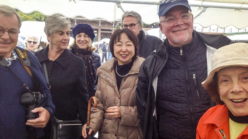 Japan_groupshot.jpg Paul and Lorna Jordan, Kathryn Wolf and Hermann Wiemer, Izumi Tamura, TCLF Board Member Eric Groft, Barbara Slifka.