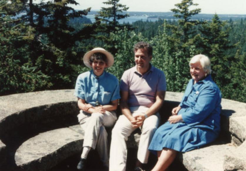 Judith Tankard, Patrick Chasse and Diane Kostial McGuire at Eyrie, the Rockefeller Estate..jpg Judith Tankard (left), Patrick Chasse, and Diane Kostial McGuire at Eyrie, the Rockefeller Estate.