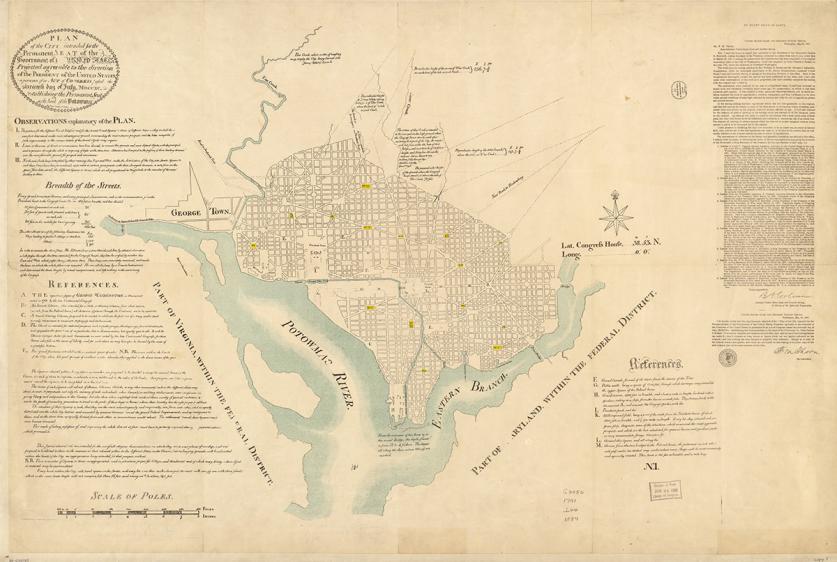 L'Enfant Plan, 1791