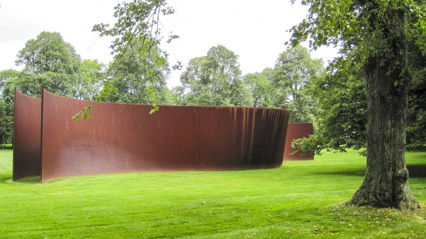 Richard Serra sculpture at a private residence, Hamptons, NY