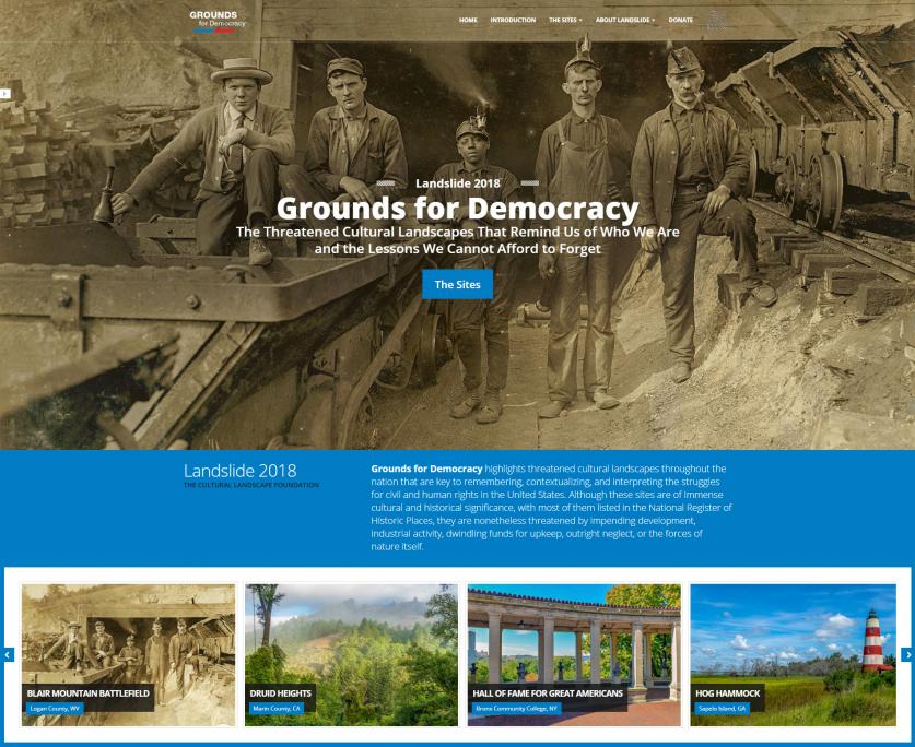 Landslide2018LandingPage_01.jpg Landing page for Landslide 2018: Grounds for Democracy