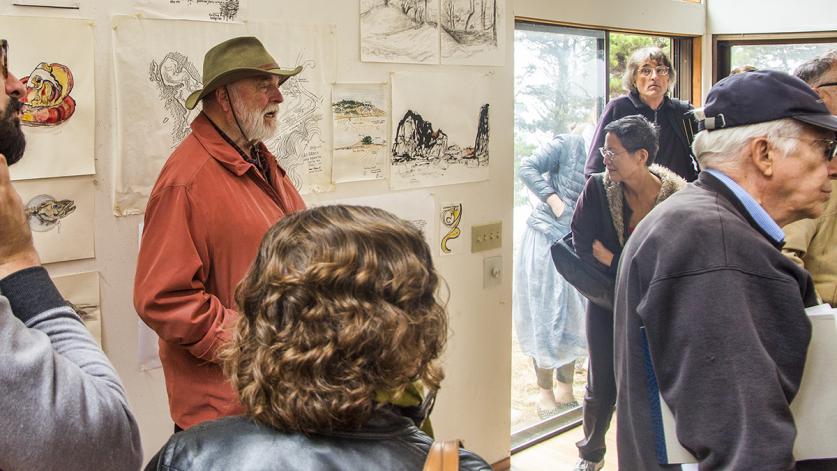 Lyndon-Donlyn_TheSeaRanch_WOTWHalprin_2016-08-13_ChristinaDikas.jpg Donlyn Lyndon (center with hat) speaking during What's Out There Weekend Haprin at The Sea Ranch