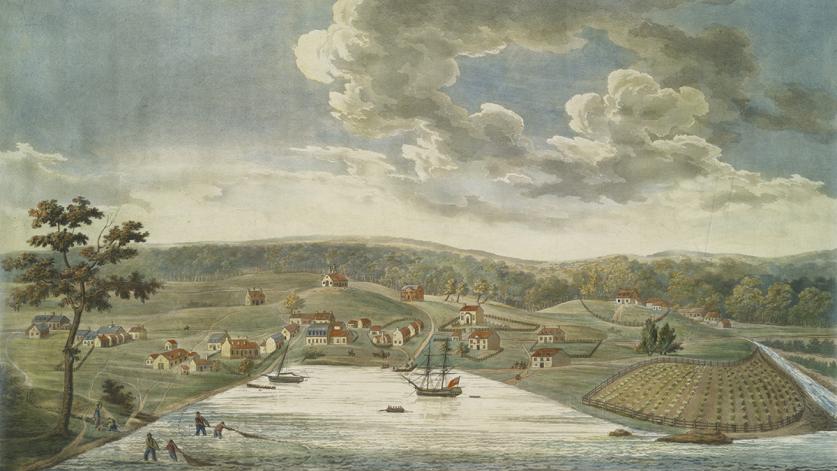 MD_Baltimore_BaltimoreIn1752_ Etching by WilliamStricklandAndJohnMoale-courtesyNewYorkPublicLibrary_1817_01_sig.jpg Baltimore in 1752