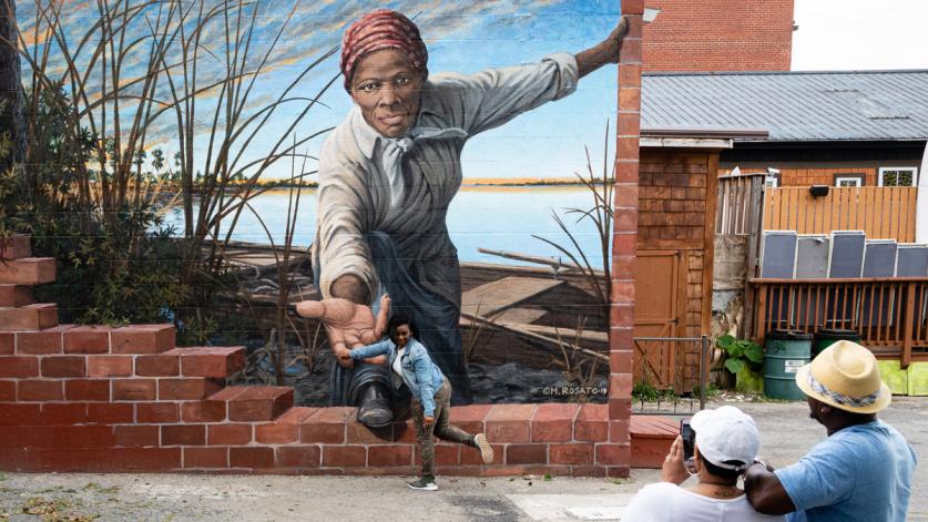 Harriet Tubman Mural (included in Landslide 2019: Living in Nature), Cambridge, MD