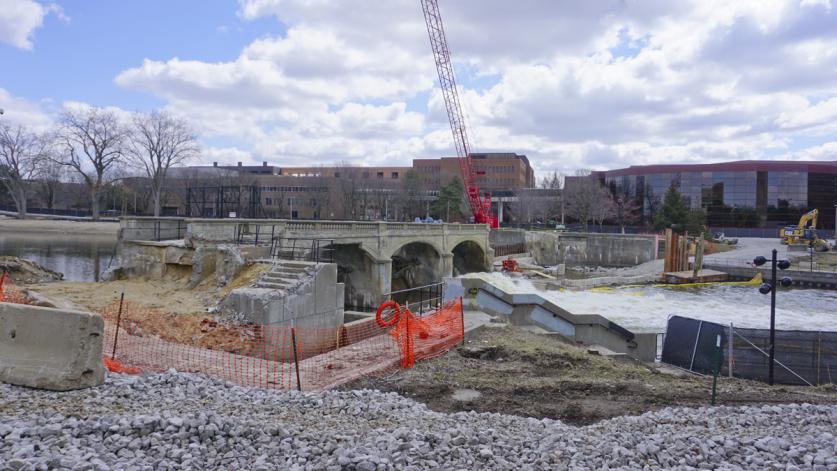 Northeast corner of Riverbank Park