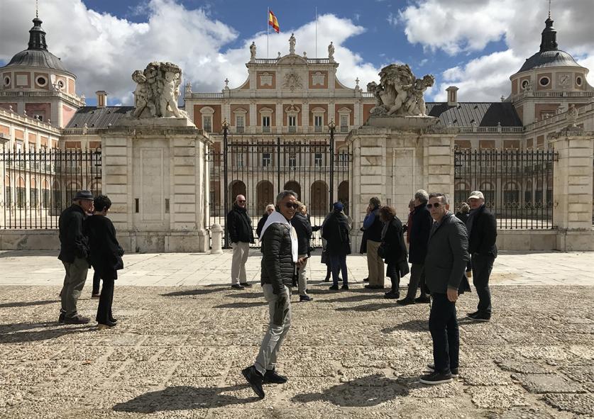 Mario Nievera and Chris LaGuardia at the Royal Palace of Aranjuez