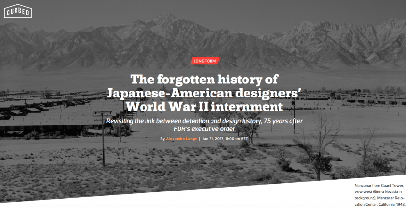 Manzanar.png Screenshot of "The forgotten history of Japanese-American designers' World War II internment"