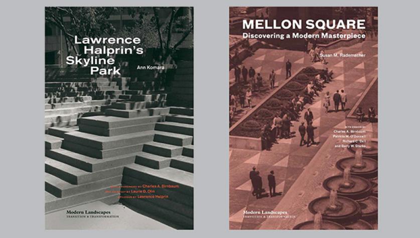 ModernLandscapes_Images__0.jpg The covers of the two winning books in the Modern Landscapes: Transition & Transformation book series