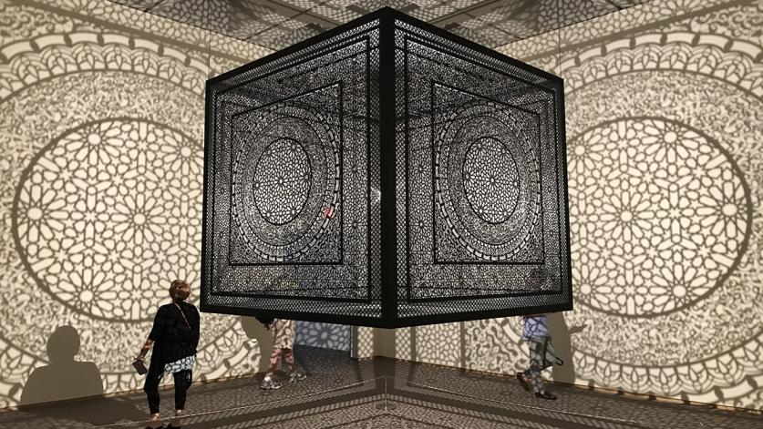 NCMA_WOTWRaleigh_CharlesABirnbaum_2018_06.jpg "You Are Here: Light Color and Sound Experiences" exhibit at the North Carolina Museum of Art