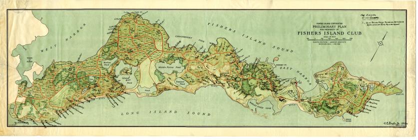 Preliminary Plan for Fishers Island, 1926