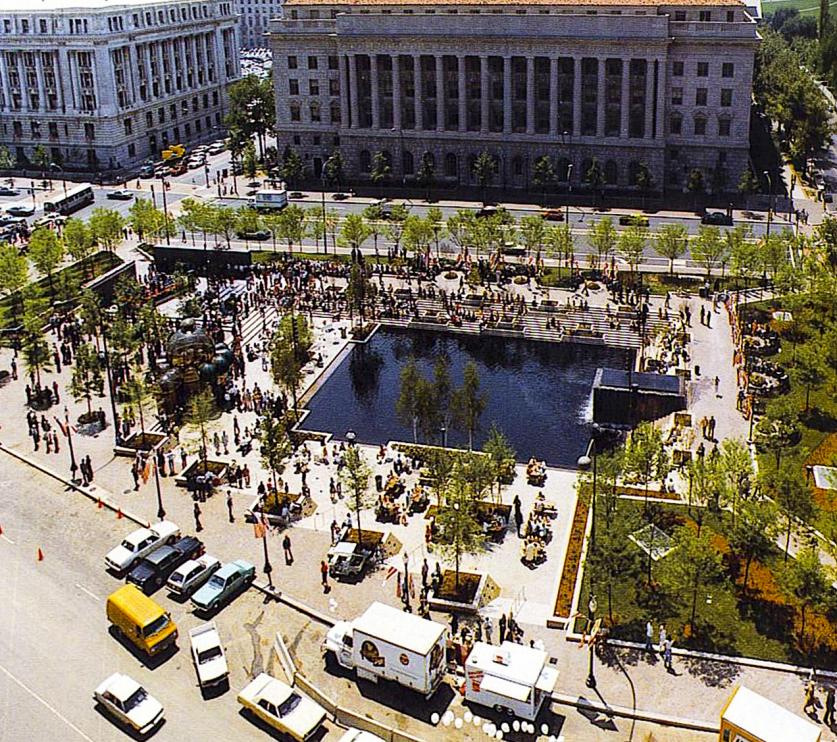 Pershing Park, soon after it was completed