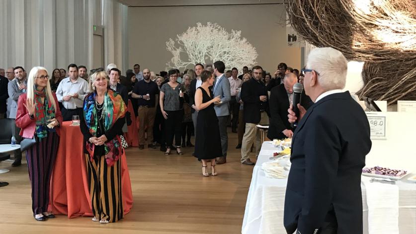 Opening reception for 'Leading with Landscape IV: Transforming North Carolina’s Research Triangle Conference' at the North Carolina Museum of Art